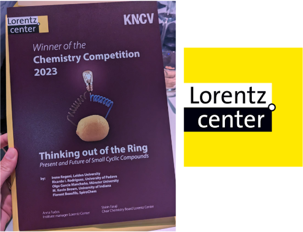 Amazing news! Our proposal @lorentzcenter won the Chemistry Competition 2023. 🥳📢 I want to specially thank Ricardo and @IreneBenzop for bringing us together, your efforts and great work on the proposal! 🥰
