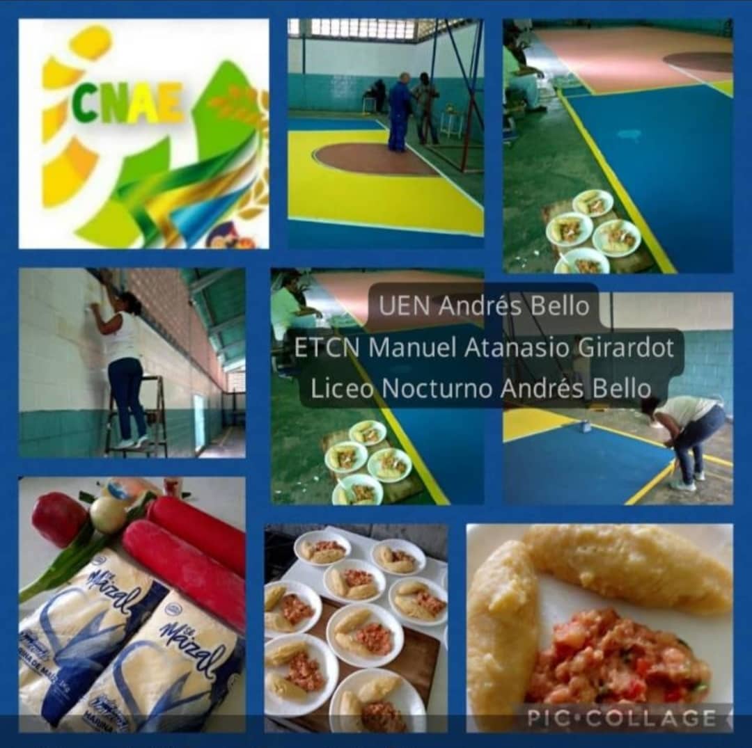 CNAE Aragua, desde el Municipio Girardot Cocineros (as) de la patria, Activos apoyando a las Bricomil de los centros Educativos. <a href="/NicolasMaduro/">Nicolás Maduro</a> <a href="/_LaAvanzadora/">Yelitze Santaella</a> <a href="/Soykarinacarpio/">Karina Carpio</a> @PiedadQuintana1 <a href="/cnaeoficial/">cnaeoficial</a> <a href="/FrenteFernanda/">Frente Fernanda Bolaños</a> <a href="/LealTelleria/">M/G Carlos Leal Tellería</a>