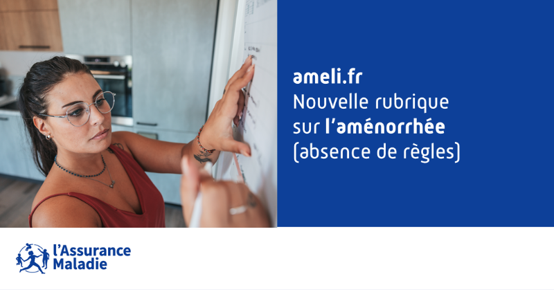 Assur_Maladie's tweet photo. #SantéDesFemmes | L'Assurance Maladie met à disposition de nouvelles informations sur l'#aménorrhée (absence de règles) 🙋‍♀️

 ℹ️ Il s'agit d'un #symptôme de dysfonctionnement de l'organisme sauf dans trois situations : la grossesse, l'allaitement et la #ménopause.