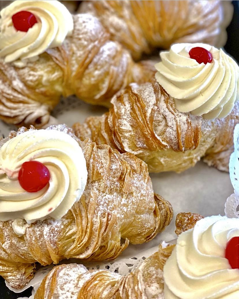 In the mood for a lobster tail..bakery style🦞 ☕️ 🦞#oceanstate