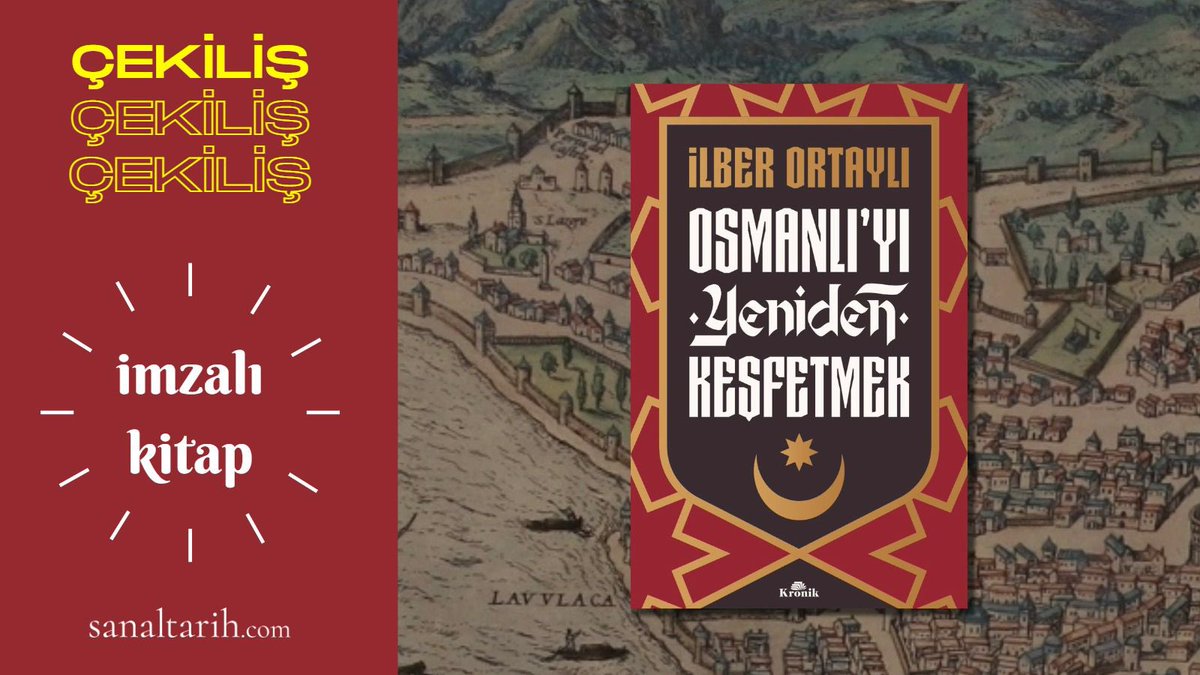 #Çekiliş #kitap 
✍️ İmzalı Kitap 

İlber Ortaylı'nın 'Osmanlı'yı Yeniden Keşfetmek' kitabını bir takipçimize hediye ediyoruz.

Koşullar;

✅ Hesabımızı takip etmek

✅ Paylaşımı beğenip, RT etmek

Son gün: 27 Ağustos Pazar🔔