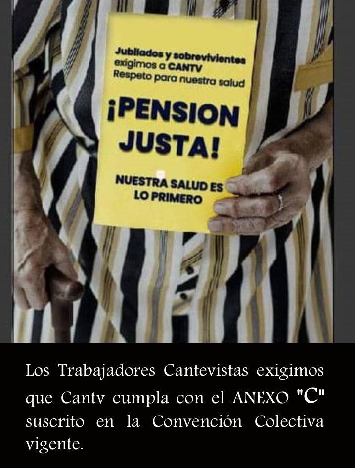 #24Ago .<a href="/OITnoticias/">OIT</a> .<a href="/OITAndina/">OIT Países Andinos</a> .<a href="/ONU_derechos/">ONU Derechos Humanos - América del Sur</a> .<a href="/KarimKhanQC/">Karim A. A. Khan KC</a> 
.<a href="/_Provea/">PROVEA</a> 
.<a href="/NicolasMaduro/">Nicolás Maduro</a> 
Los Trabajadores Cantevistas  RECHAZAMOS por ilegal la negociación de la Convención Colectiva 2023 2025
NO más miserias, CANASTA BÁSICA YA Art. 91 de la CRBV. 
URGE #InvestigarCantvYa 🖤