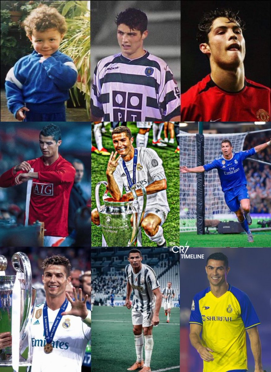 Cristiano Ronaldo over the years. ❤️