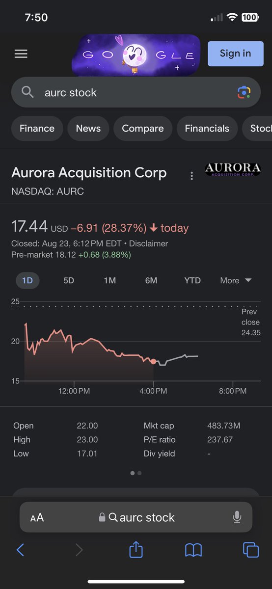 jianyang_trades's tweet photo. Having bad morning from getting fuck on $Aurc stock it turned into $Betr and get so low this morning from $18 I buy it and already at $2 USD #pisedoff https://t.co/RTZhRwVIQP