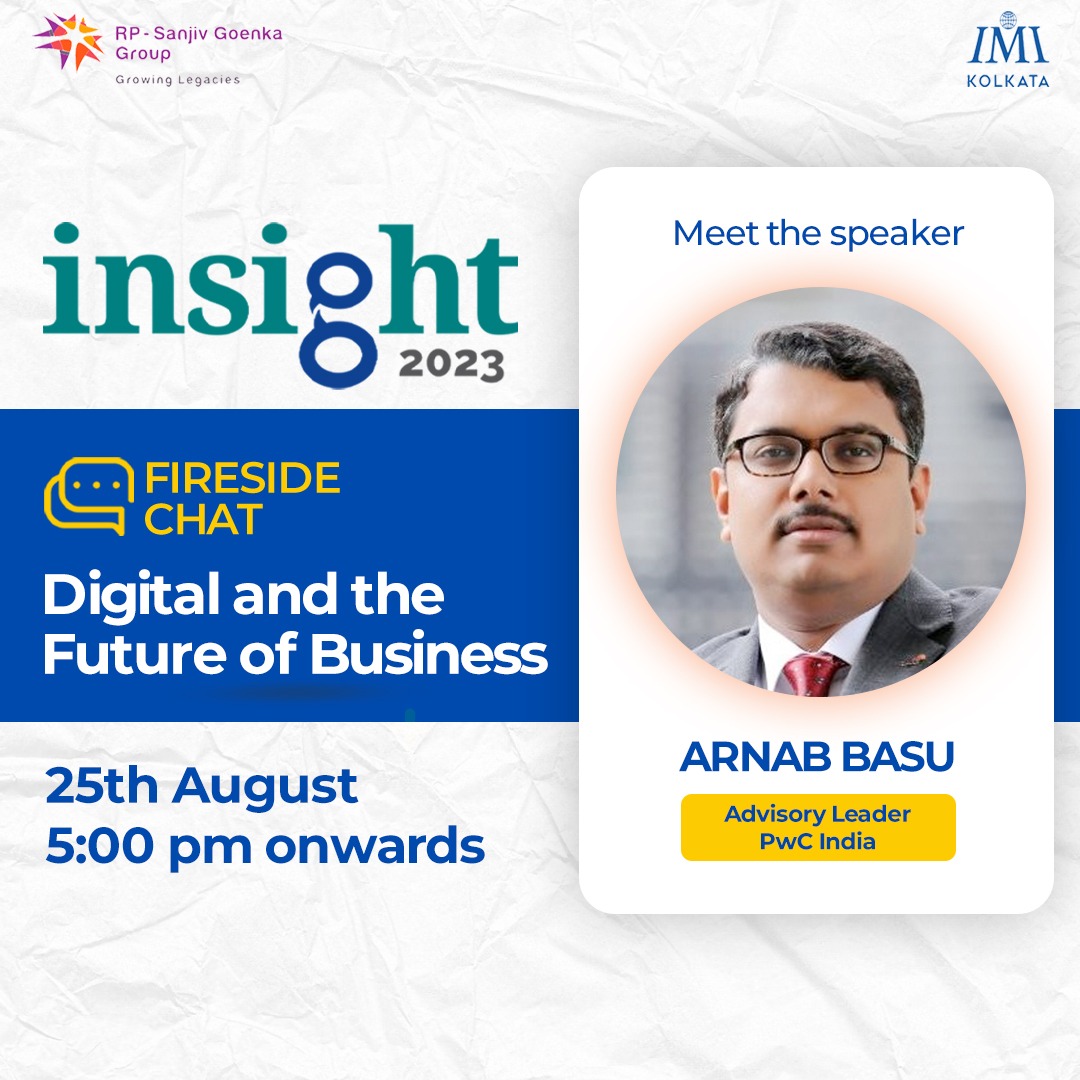 IMIKOnline's tweet image. Join Mr. Arnab Basu, Advisory Leader at PwC India, for an insightful Fireside Chat on 25.08.2023. He has worked for top clients and expanded PwC&apos;s footprint in Bangladesh, Nepal, and Bhutan.
Don&apos;t miss this opportunity to gain valuable insights.
#IMIK #IMIKInsights #PwCIndia