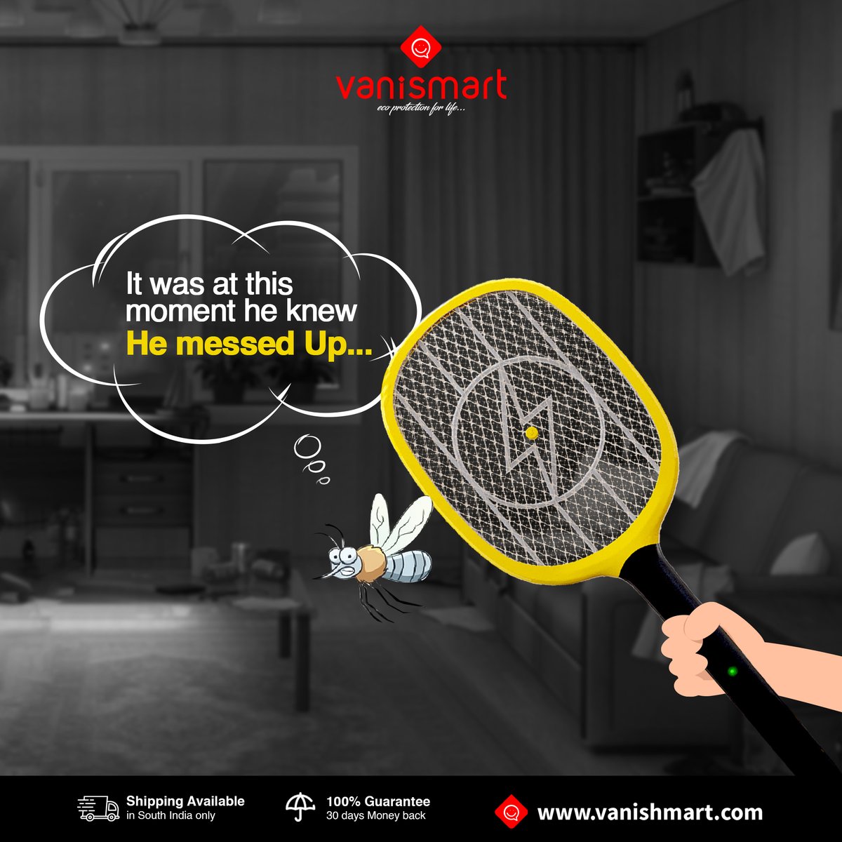 vanismartindia's tweet image. Haha! Pass your powerful piece of information to the mosquitoes that "not to mess with you" when you have #Vanismart 3-in-1 Rechargeable Mosquito Bat in hand.

vanishmart.com

#Mosquitobat #MosquitoBatOnline #MosquitoRacket #MosquitoSwatter #MosquitoFreeHome #3in1