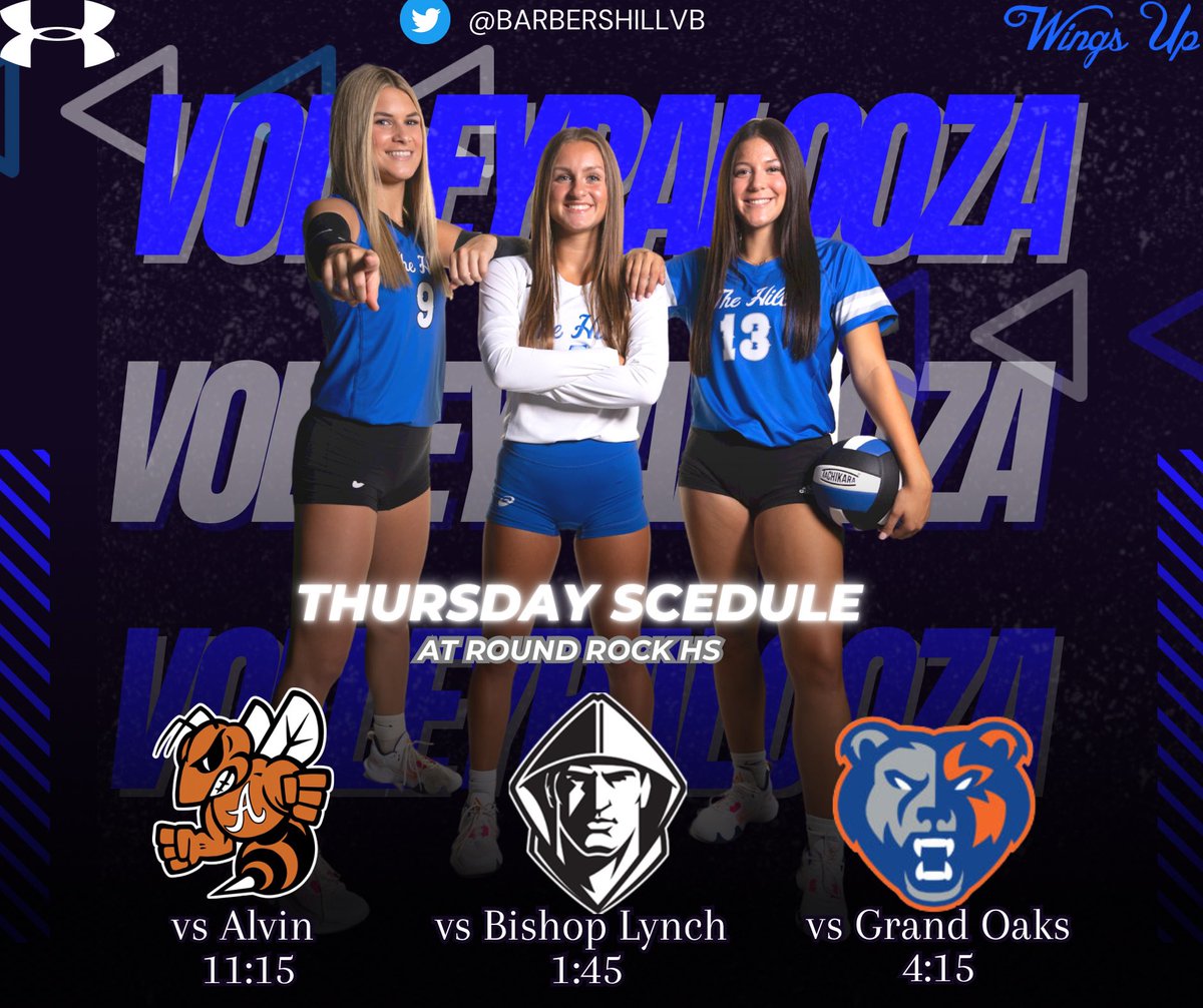 🏐DAY 1 at <a href="/Volleypalooza1/">Volleypalooza</a> !!🏐
Let’s Do This!!! #WingsUp🤙🦅