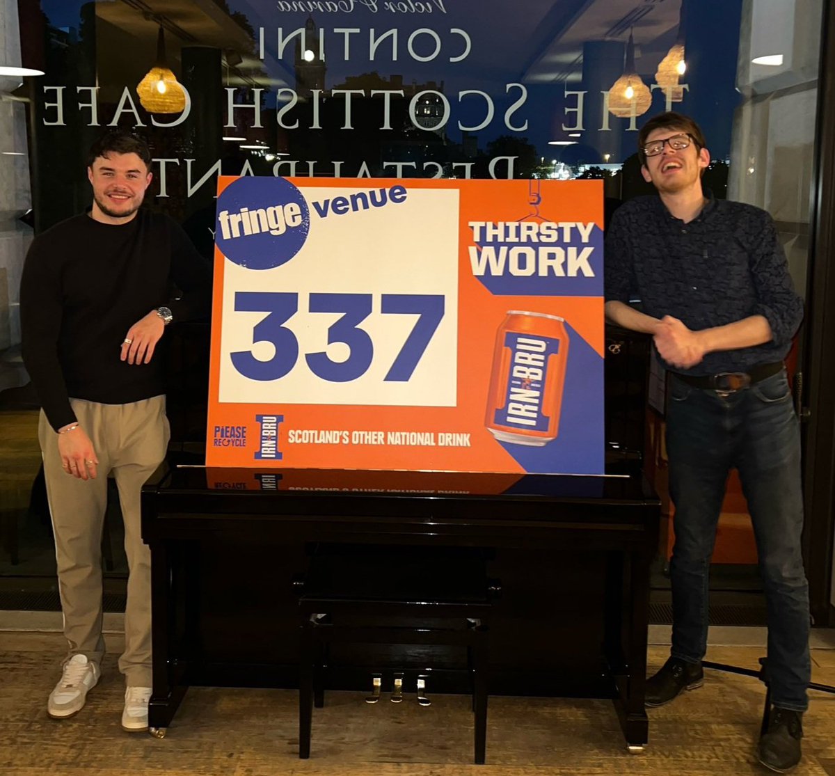 Everyone who took part in Series 1 of #ThePiano is SO proud of <a href="/SeanLoganPiano/">Sean Logan Piano</a> <a href="/DanielJWilsher/">Danny Wilsher</a> who've SOLD OUT their #EdFringe2023 gig 👍🎹👏

You fellas have taken this wonderful opportunity and run with it. All the very best <a href="/edfringe/">Edinburgh Festival Fringe</a> 👍🎹❤️👏👏👏

<a href="/LoveProductions/">Love Productions</a> 
<a href="/Channel4/">Channel 4</a>