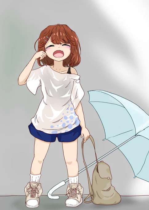 夏が終わり、台風の季節がやってくる... そしてぼくはこいつの新規絵を投稿する。