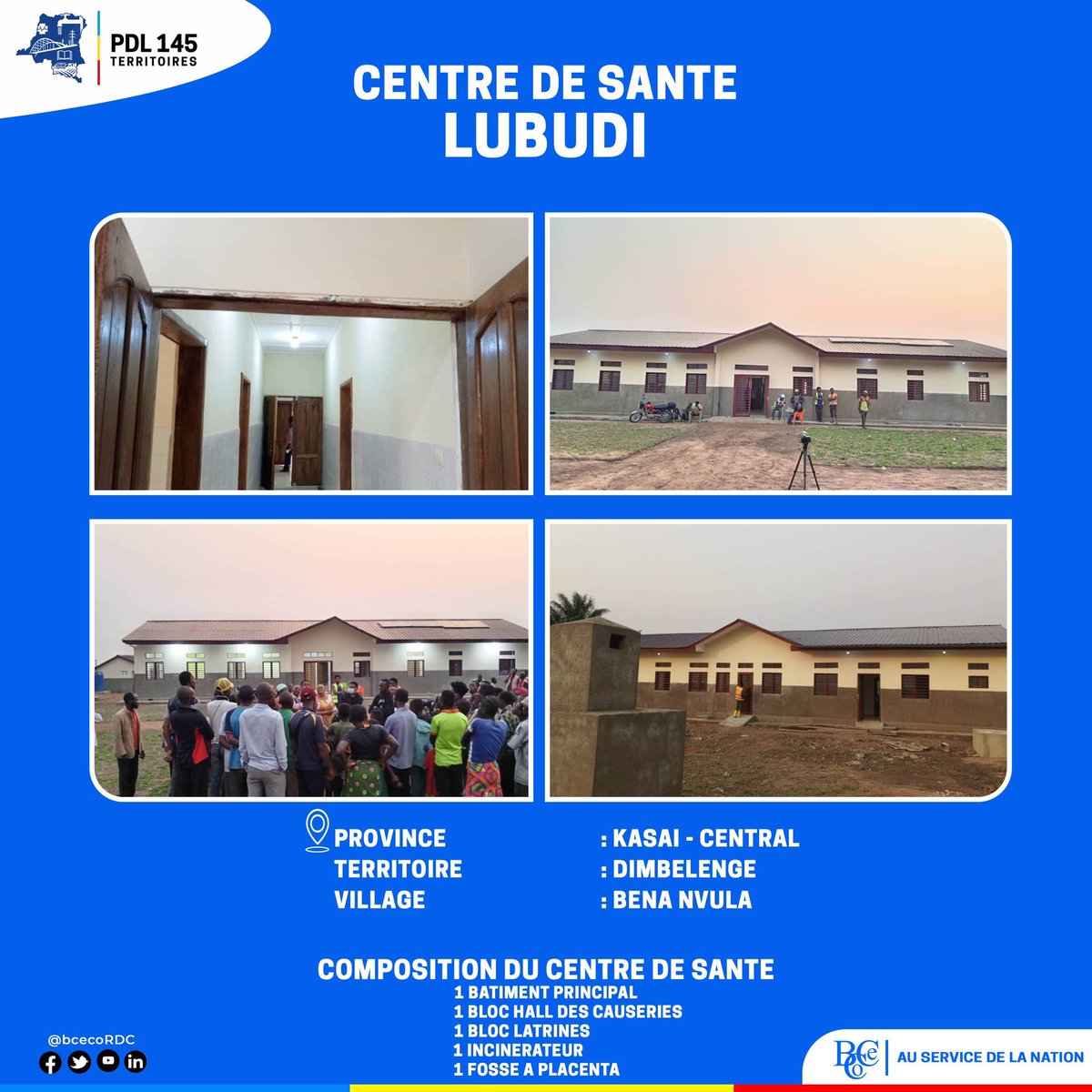 MunsantuK's tweet photo. Içi,
Province #Kasaï_Central
Territoire #Dimbelenge
Centre de Santé #Lubudi construit à #Bena_Nvula.
La#RDC Sous #Felix_Tshisekedi Ebongi.
Soutenons FATSHI.
Devenons FATSHISTES ✌️.
Le 20/12/2023, Bakobunda na Bilan. https://t.co/fuPLFh4O6b