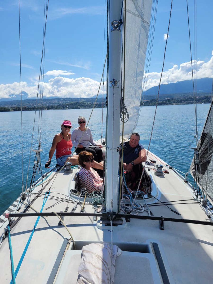 handiventure's tweet photo. Un été #handisport en #Chablais avec
@handiventure (suite)
: retour en photos sur quelques sorties en #ToucanExpress sur le #Léman #handivoile #paravoile  #inclusif #handivalide #sportpourtous #Thonon
@auvergnerhalpes
@Dep_74
#FondationCera #BirrauxMedical https://t.co/b2dpiYoh5G