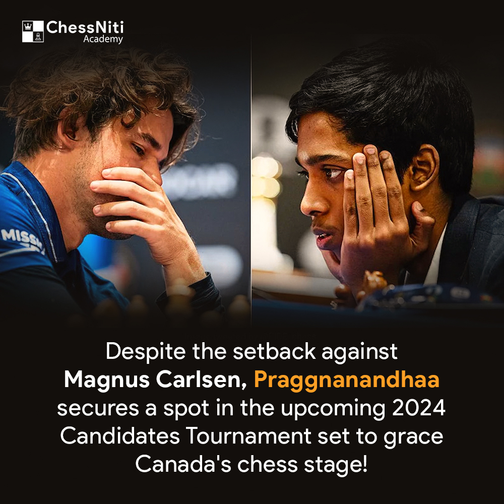 chessniti's tweet photo. .@MagnusCarlsen wins the FIDE World Cup! Nevertheless #Praggnanandhaa has made us immensely proud by taking on each grandmaster with his calm demeanor, securing a deserving spot in the upcoming 2024 Candidates Tournament.

#ChessWorldCup 
@FIDE_chess @rpragchess https://t.co/4DJvSmPuEG
