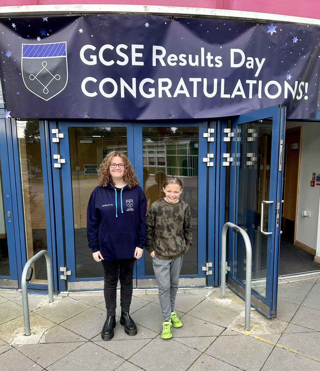 Super proud post! @MissCRMartin has totally smashed it! A massive thank you to everyone at @PATCarletonHigh who have been part of Charlottes journey and helped her achieve what she has today! She has loved her time there, #TeamCarleton forever! 💙 #GCSEResultsDay #Classof2023