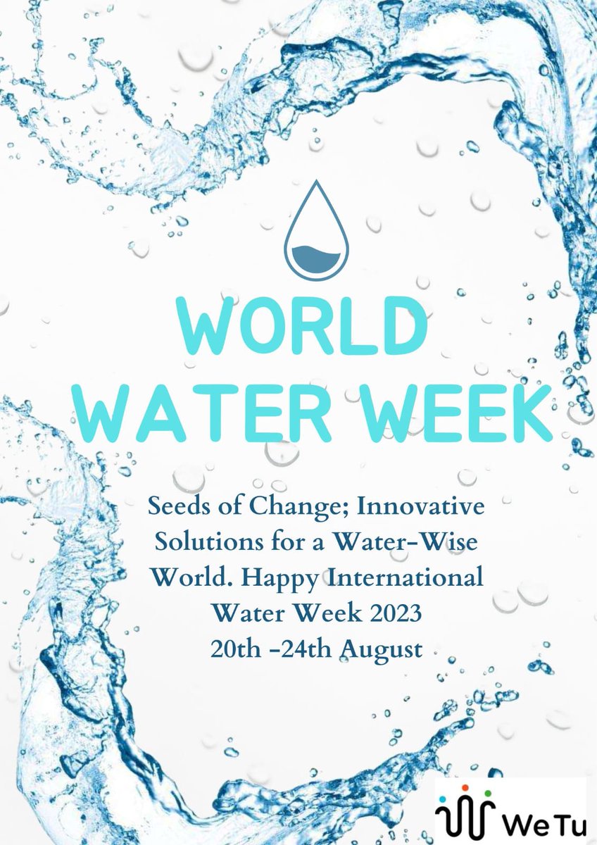 WeTu_Kenya's tweet photo. #WorldWaterWeek2023 it is!
We join ours staff, #customers, #funders, #stakeholders and #wellwishers in celebrating this auspicious day.
Together we'll achieve #SDG6;
"Ensure #availability & #sustainable management of #watsan for all".
Better solutions. Better lives. https://t.co/qWM3COdox2