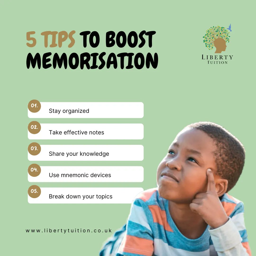 Boost your brain power! unleash the potential of your memory with these proven strategies for effective learning and retention.

#MemoryMastery #EffectiveLearning #StudySmart #UnlockYourPotential #AcademicSuccess #BoostYourBrain