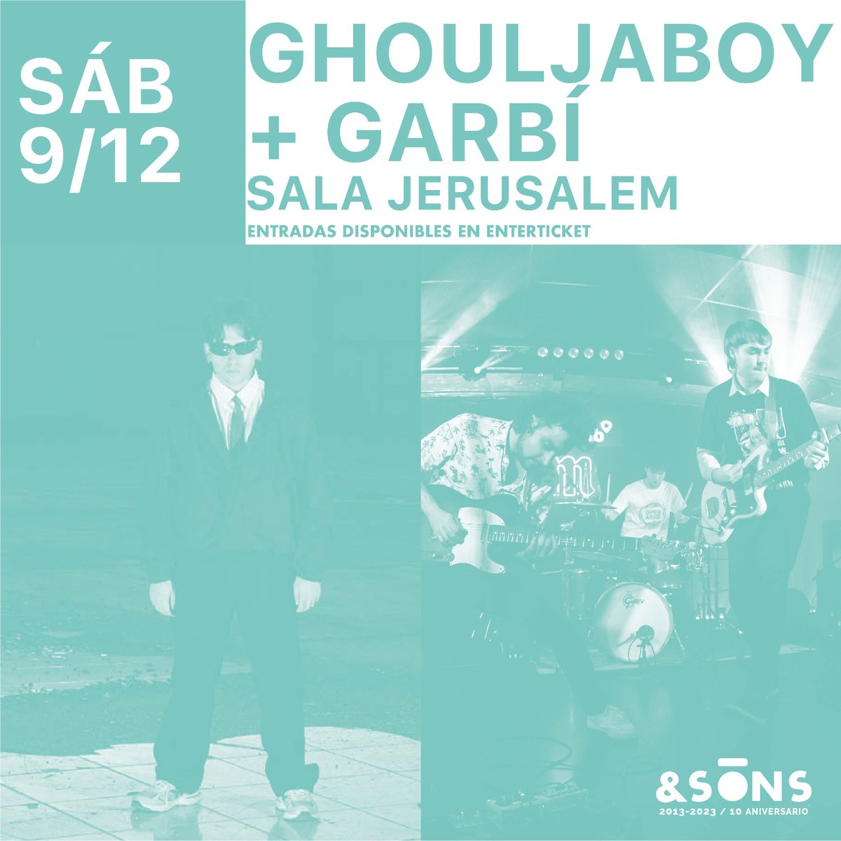 📢 Nuevo concierto: @ghouljaboy  y @garbigarbigarbi  en la Sala Jerusalem València , el 9 de diciembre. ¡Entradas ya disponibles en @enterticket.es ! Aquí: enterticket.es/eventos/ghoulj… #conciertosvalencia #conciertos #valencia #lovevalencia #salajerusalem