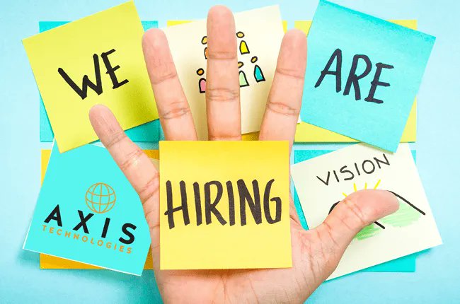 AxisTechnology2's tweet image. We&apos;re hiring! buff.ly/39JcE0g