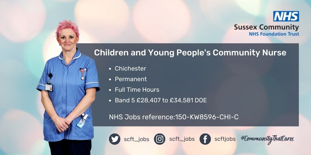 Would you like to work with children and young people in the community? We have a vacancy for a Children's Nurse to join our team! For further details and to apply go to bit.ly/3qMLIcz #WeAreTheNHS #WeAreSCFT #ChildrenNurse #Community #Workforus #Nursing