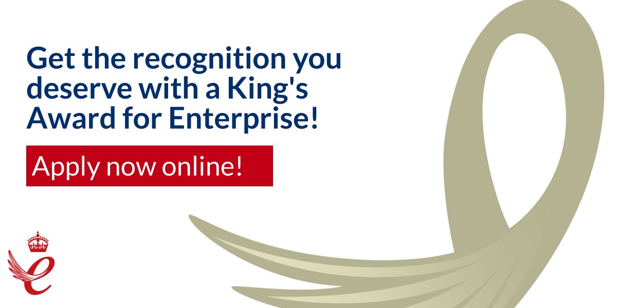 Has your #CBedsBusiness got what it takes for recognition with a King’s Award for Enterprise 2024?
Join next years' winners of the presitigious King's Awards for Enterprise >> ow.ly/aasy50PCNHS
@BedsChamberInfo 
#kingsawardsforenterprise