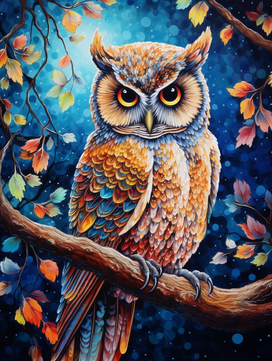 VAFacts_VN's tweet photo. Follow me to see more artwork🎨 of animals 📸🐾.
#Midjourney #Art
#OwlArt #PointillismOwl #AnimalCreativity https://t.co/jwADksPD6b
