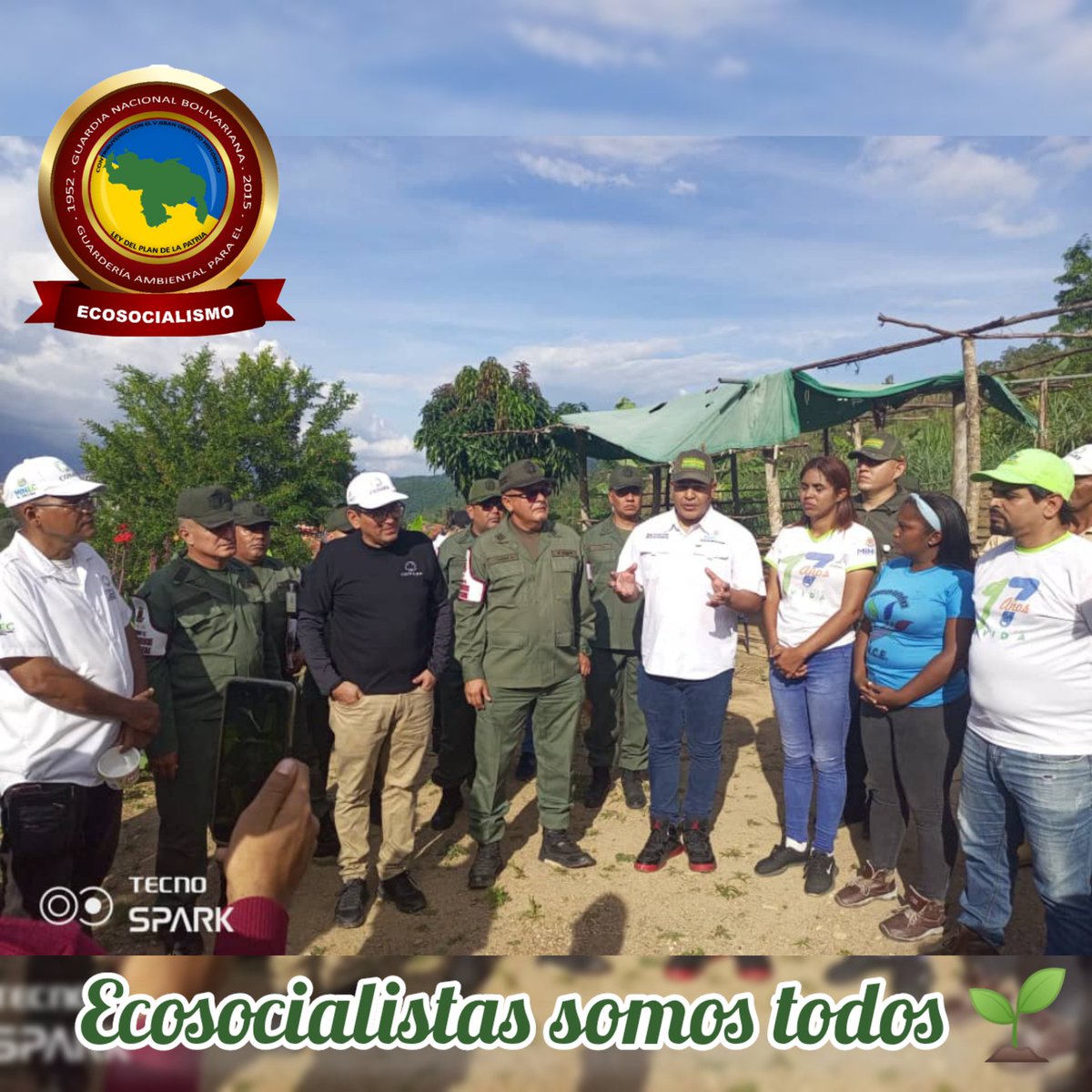 #24Ago•|| En conmemoración a los 48 Aniversario de la Compañía Nacional de reforestación (CONARE) se realizó siembra simbólica de más de 85 plantas de especies frutales. 
En compañía de la UTEC CAPITAL y misión árbol.