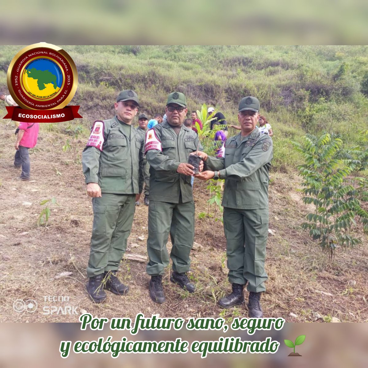 #24Ago•|| En conmemoración a los 48 Aniversario de la Compañía Nacional de reforestación (CONARE) se realizó siembra simbólica de más de 85 plantas de especies frutales. 
En compañía de la UTEC CAPITAL y misión árbol.