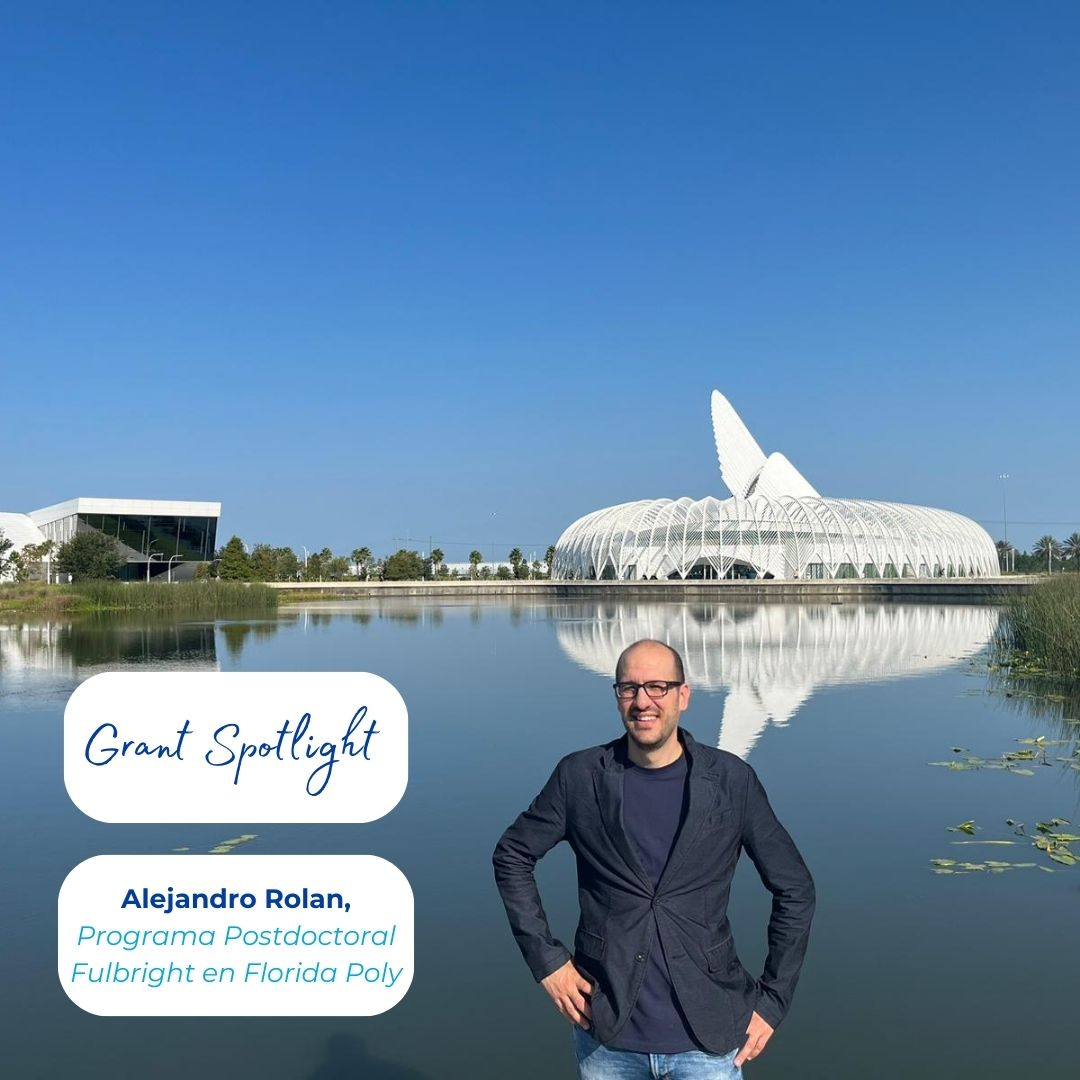 FulbrightSpain's tweet photo. Dr. Alejandro Rolan, ingeniero y profesor en @la_UPC, se incorpora a @FLPolyU para realizar su estancia Postdoctoral #Fulbright durante el curso 2023-24.
Conoce la beca y recibe alertas para la próxima convocatoria en https://t.co/5Y7FdhdfcE
@FulbrightSpain #masqueunabeca https://t.co/xsWJNDHCG3