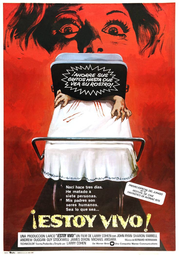 TheFilmFair's tweet photo. Spanish movie poster for #LarryCohen's #ItsAlive (1974) #JohnPRyan #SharonFarrell #AndrewDuggan #GuyStockwell https://t.co/AorEIOl7NU