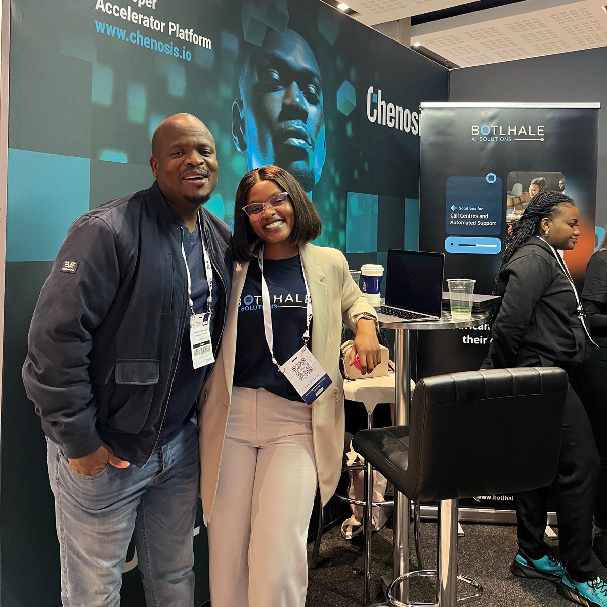 botlhaleAI's tweet photo. Grateful for the opportunity to connect with CX leaders and advocates at CEM Africa 2023. Let's continue inspiring change and embracing CX evolution! 🦾#CXLeadership #CEMAfrica2023 https://t.co/F9yAZjlv8U