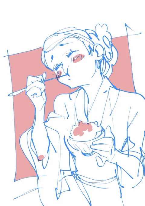 食べたあとです