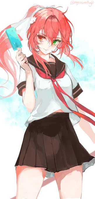 夏服桜剣士ちゃん #オリジナル