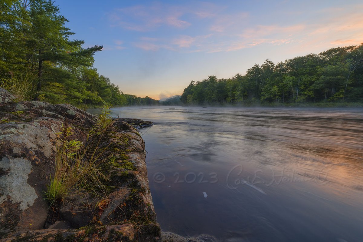 First light along the Hudson... I was on the road yesterday for a delivery run of puzzles, calendars, playing cards and mugs to stores around the Adirondacks, and left early enough to get some photography time in along the way. carlheilman.com