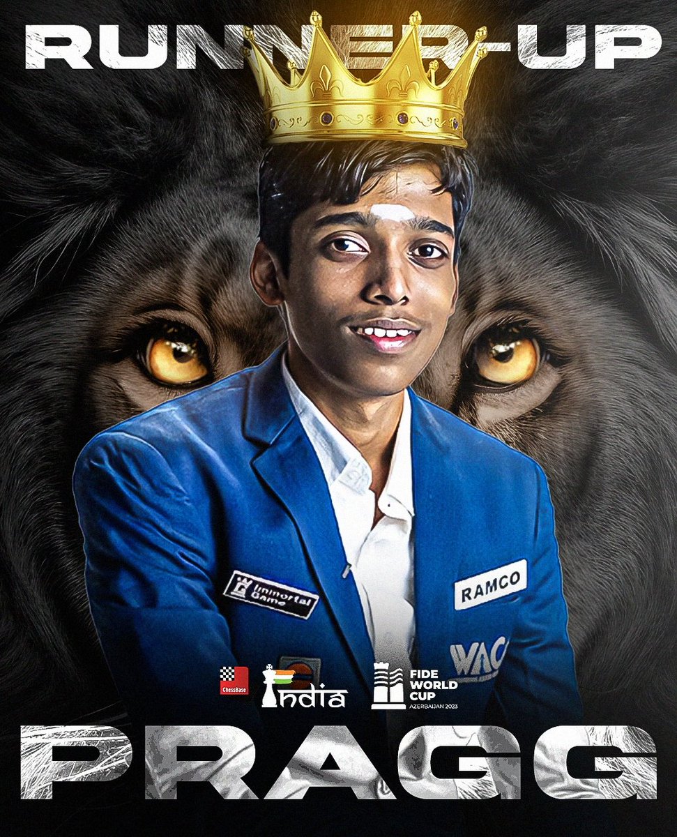 Praggnanandhaa: FIDE World Cup 2023: Praggnanandhaa runner-up