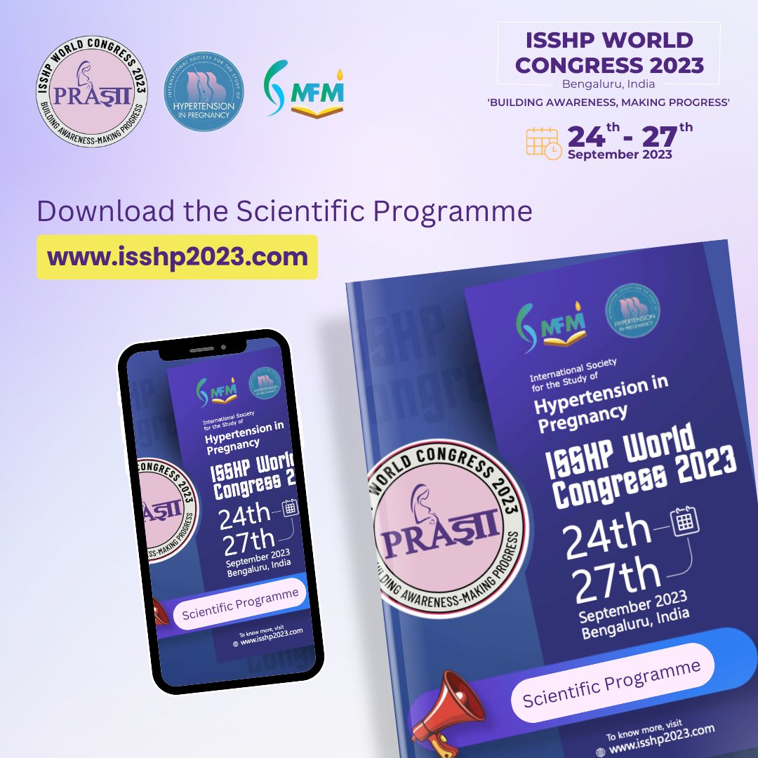 Scientific Program is available on the website to download!

Visit website for more details: isshp2023.com

 #maternitycare #primarycare #hypertension #pregnancy #medicalconference #conference #medicalevents #surgeon #primarycare #continuingmedicaleducation