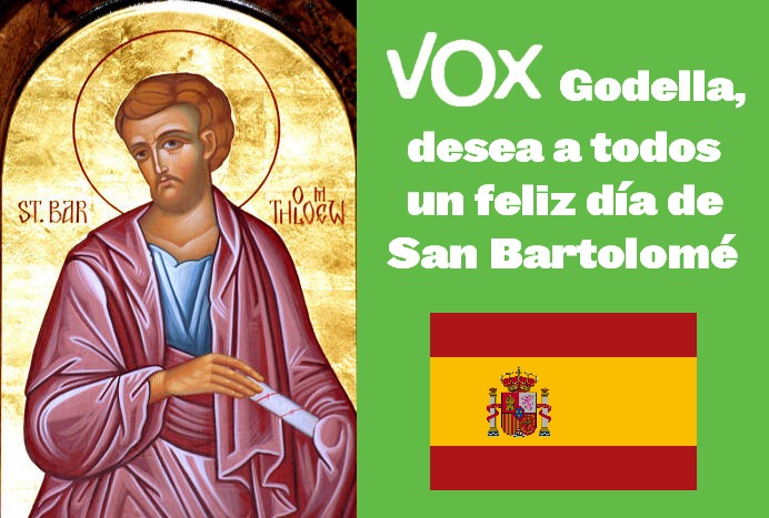 VGodella's tweet photo. Desde @VGodella deseamos a todo el pueblo de #Godella un feliz día de San Bartolomé. https://t.co/1X4N7285JR