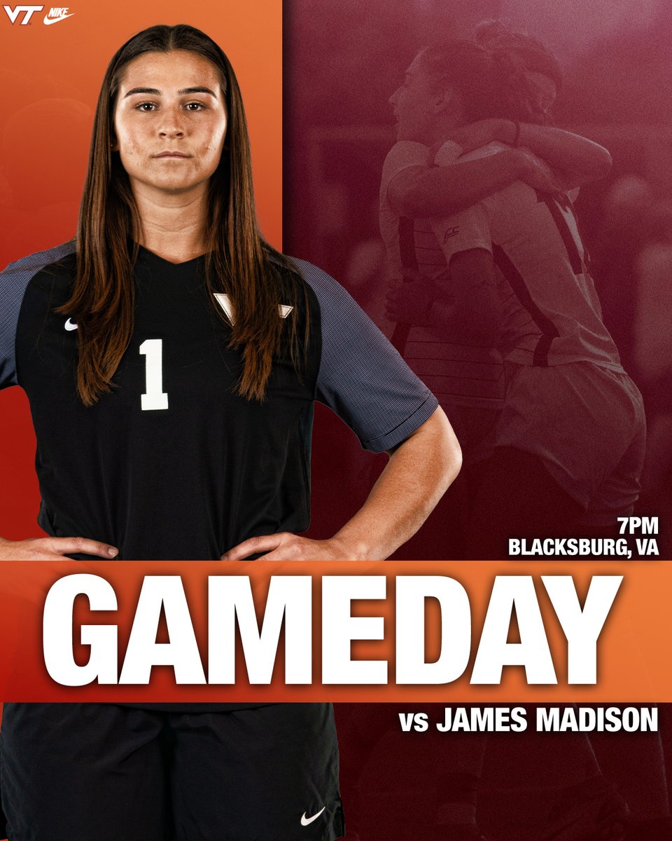 𝐆𝐚𝐦𝐞 3️⃣: Virginia Tech 1-0-1 vs JMU  2-0  
⏰ 7:00pm: Blacksburg, Va. 

📈Live Results: vthoki.es/WSOCLiveStats 
📺Watch Live: vthoki.es/HpUjg
📝Game Notes: vthoki.es/5QcPs

#Hokies ⚽️