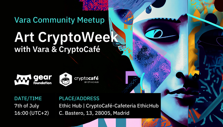 Hey #VaraCommunity

Remember the ART CryptoWeek Meetup at @cryptocafemad?

Creativity was overflowing! Let us recap the great artworks by the wonderful artists. 🖼👇