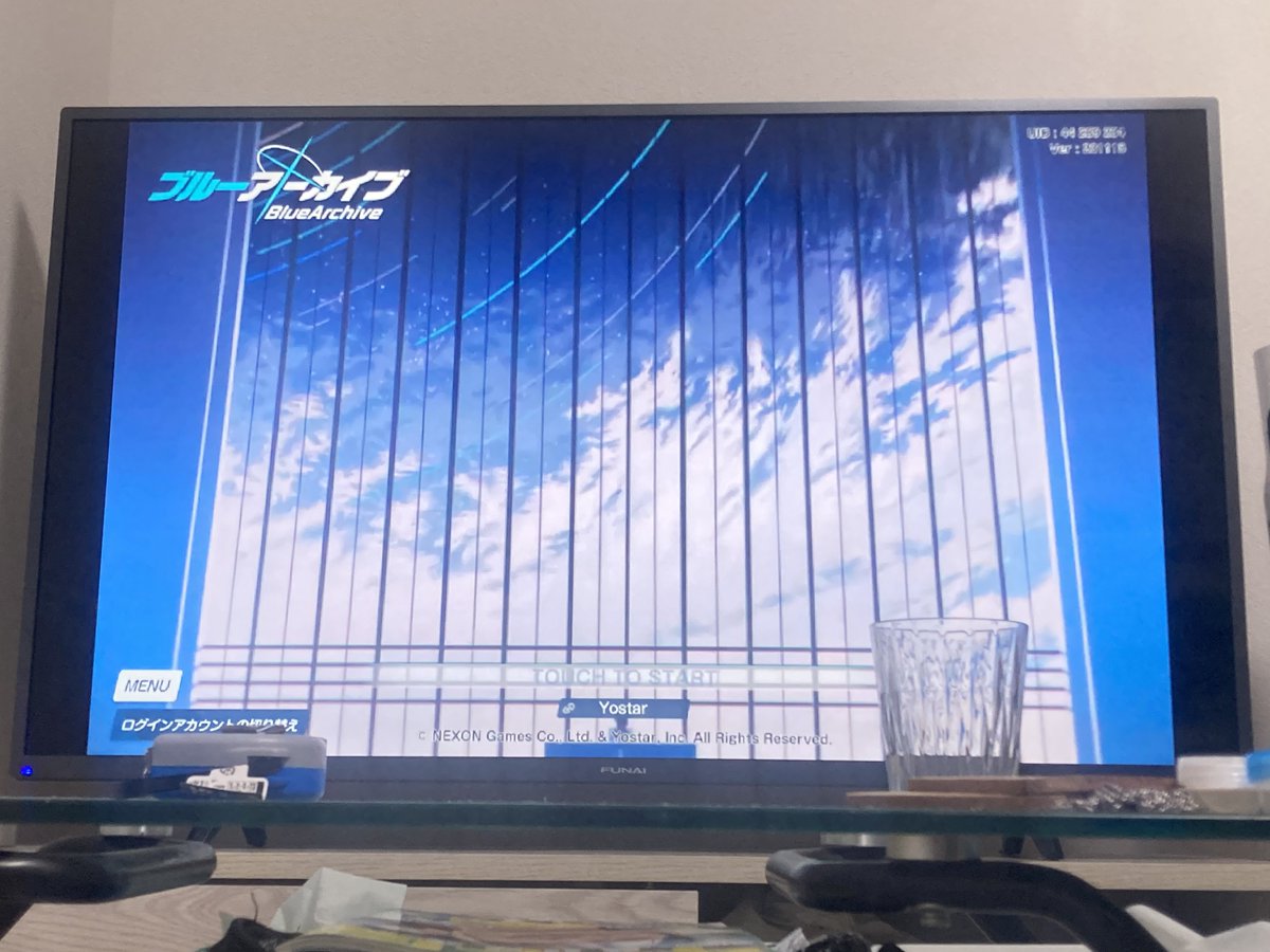 yoneHman0913's tweet photo. タブレットの画面をApowermirrorで映してみたら無事映った！デカテレビブルアカ出来るやん📺 https://t.co/kwTU4a7yNK