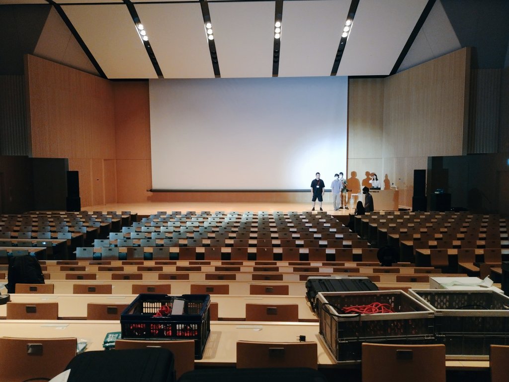 omec1997's tweet photo. いよいよ明日の開催となりました
リハーサルを終えて準備万端です！

@TBC_1010 
@HoseiMediaWave 
@mubs_web 
@RHK_UPPERS 
@studioabouts 
@CBS_chiba 
の皆様の珠玉の作品を上映いたします🙌
どうぞお楽しみに！ https://t.co/wVHpni0ZIp