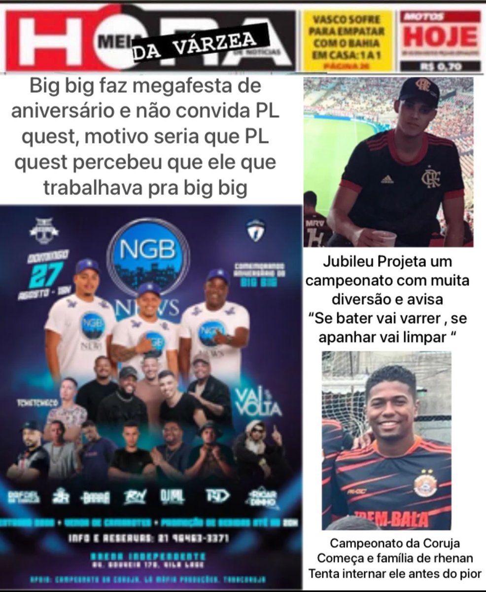 MeiaVarzea's tweet photo. Vai começar o campeonato com mais fofoca do Rio de Janeiro ! https://t.co/GNsyedliAI