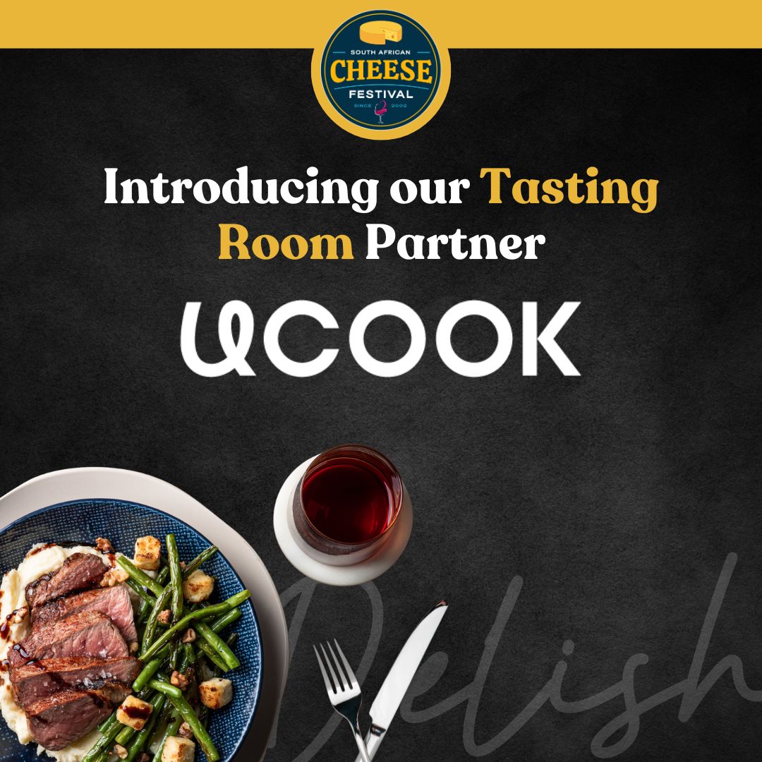 UCOOK is bringing a world of flavours to the SA Cheese Festival with samples of their delicious Meal Kits. Join us in the Tasting Room on 23 Sept for an unparalleled experience with these mouthwatering creations paired with exquisite wines. #culinaryesperience #cheesefestival2023