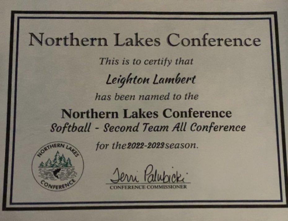 LeightonLamber1's tweet photo. My letter finally came in for Second Team All Conference! #ISA #impactsportsacademy https://t.co/rlO8rMIX4c