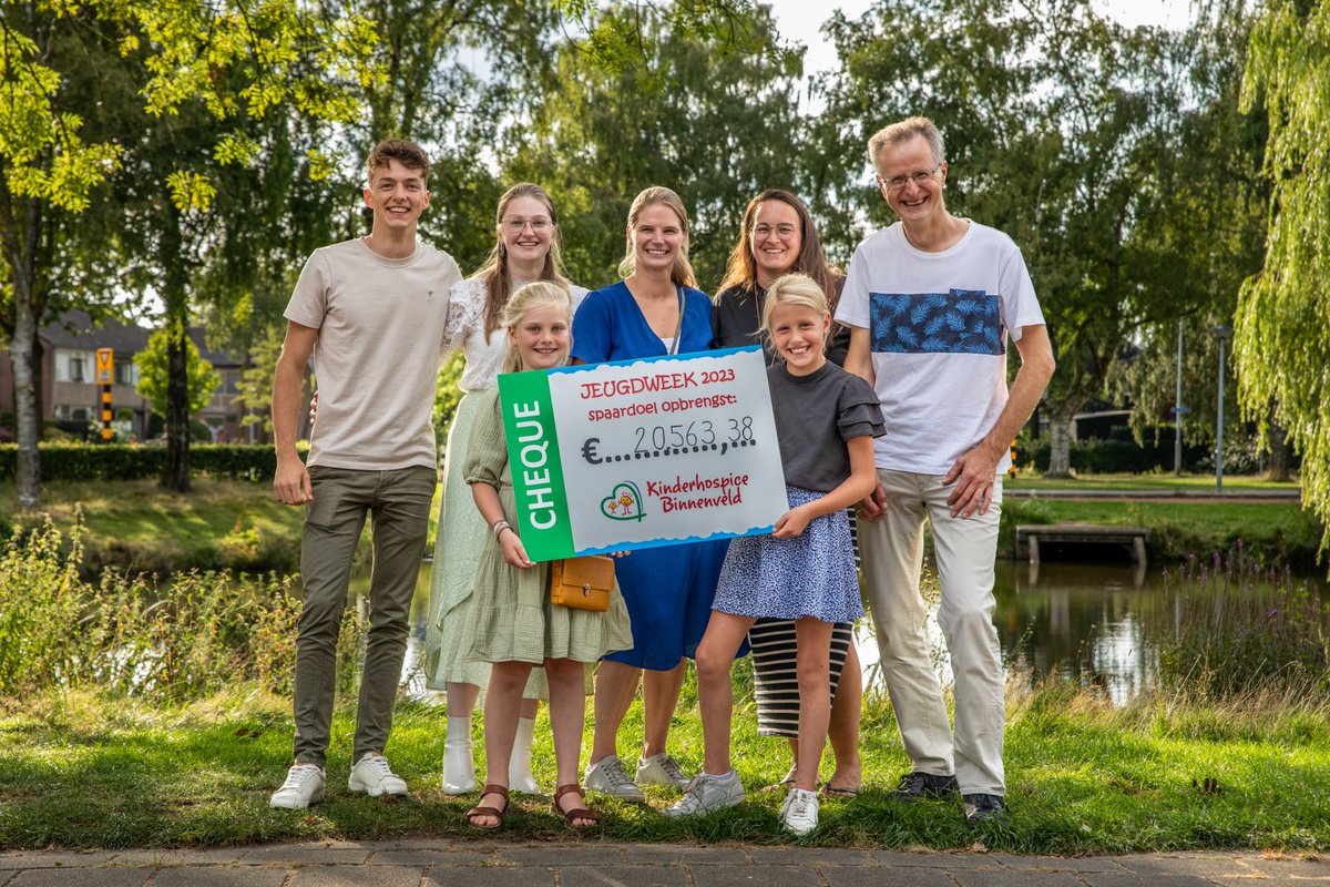 De directeur van <a href="/kinderhospice/">kinderhospice</a> wist niet wat ze meemaakte! Dank aan iedereen die meedeed aan de jeugdweken in Barneveld💐