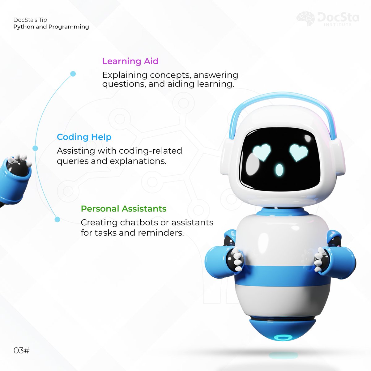 DocstaInstitute's tweet image. Looking for instant coding solutions and AI-powered insights? Discover why Python programmers are turning to ChatGPT for help
Follow us for more tips
#python_training
#chatgpt
#python_chatbot
#python_nlp
#python_ai
#chatbot_development
#nlp_training
#ai_training