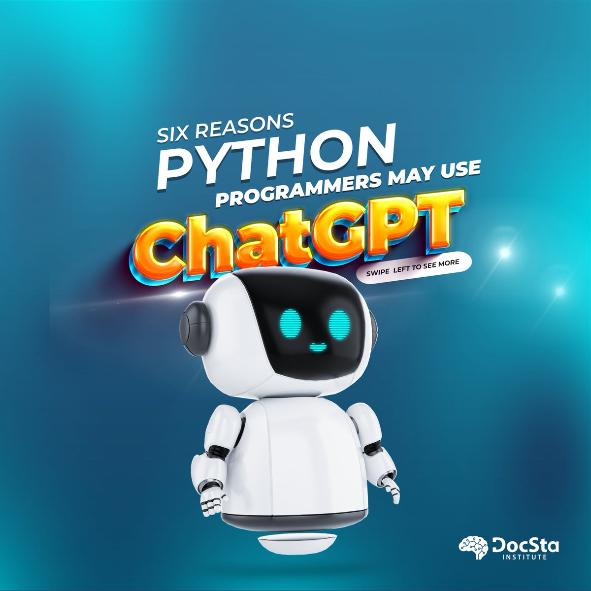 DocstaInstitute's tweet image. Looking for instant coding solutions and AI-powered insights? Discover why Python programmers are turning to ChatGPT for help
Follow us for more tips
#python_training
#chatgpt
#python_chatbot
#python_nlp
#python_ai
#chatbot_development
#nlp_training
#ai_training