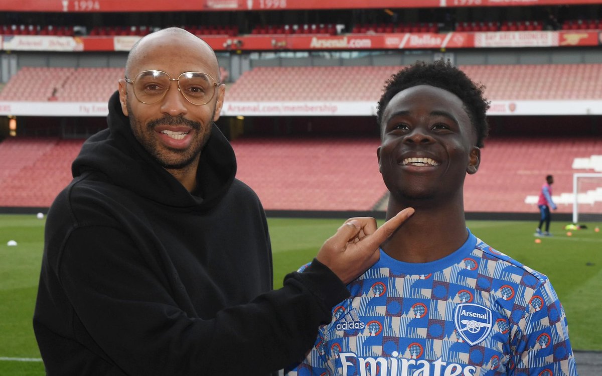 illinformedArse's tweet photo. Bukayo Saka is one of the best players in the premier league at only 21. All going well, he won’t hit his peak for another few years. 

Do you think at his best, he could be better for Arsenal than Henry? #COYG #AFC https://t.co/cQBXzWc5bH