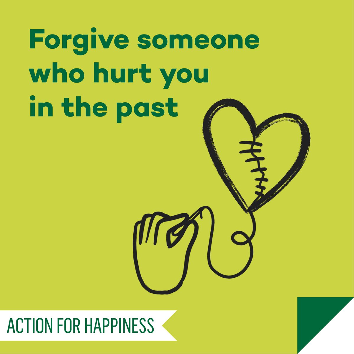 Altruistic August - Day 24: Forgive someone who hurt you in the past actionforhappiness.org/altruistic-aug… #AltruisticAugust
