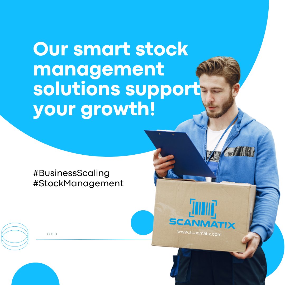 🚀 Scale your business effortlessly with Scanmatix! 📦 

Our smart stock management solutions support your growth! 🌱 
Learn More d36.co/1bJvR
#BusinessScaling #StockManagement