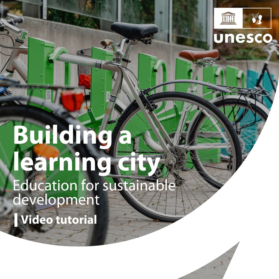 Cities are key to promoting education for sustainable development through #lifelonglearning programs that impart new knowledge & attitudes to learners of all ages & backgrounds. Watch our video tutorial to learn why & how learning cities can promote ESD 👉bitly.ws/PZgV