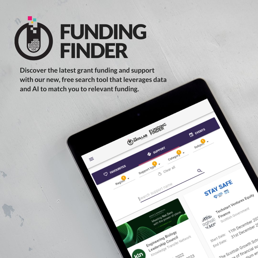 Our Funding Finder tool is an innovative search tool that leverages data and AI to navigate the complex UK funding ecosystem. It is free, easy to use, and an essential tool for anyone seeking UK research and development grant funding. Try it out bit.ly/3Yu11mH
